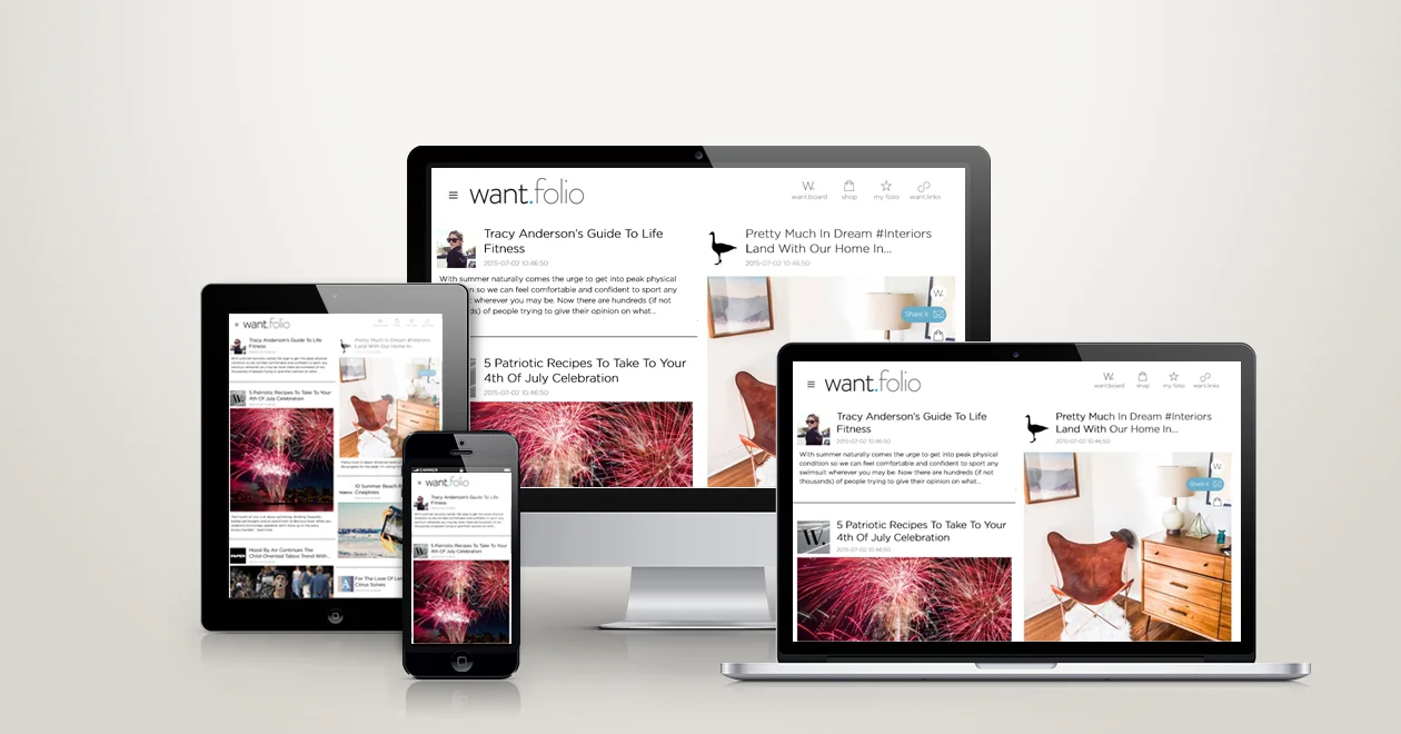 want.folio  |  Global lifestyle marketplace