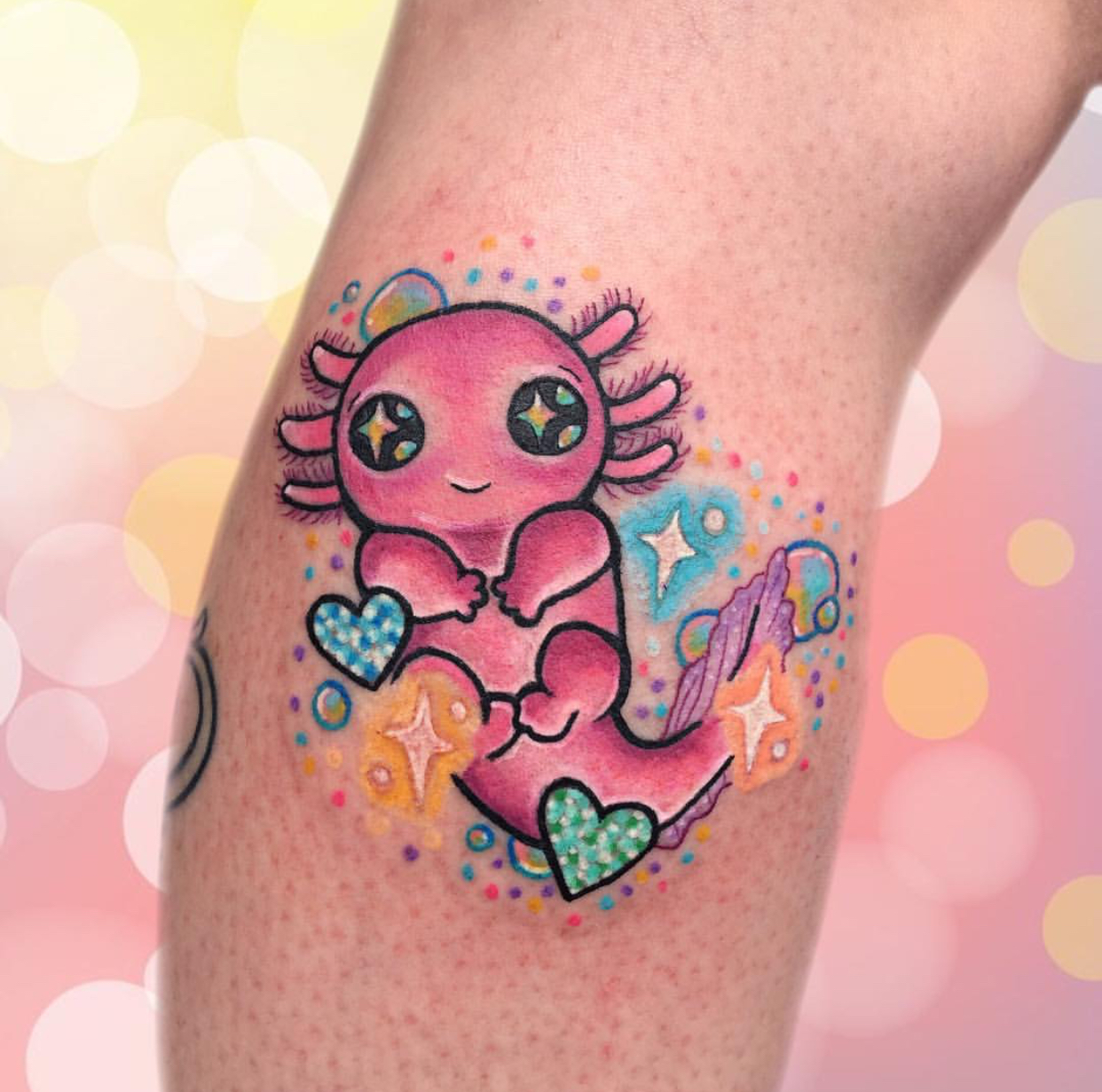 Check out this super cute axolotl  Exclusive Ink Studio  Facebook