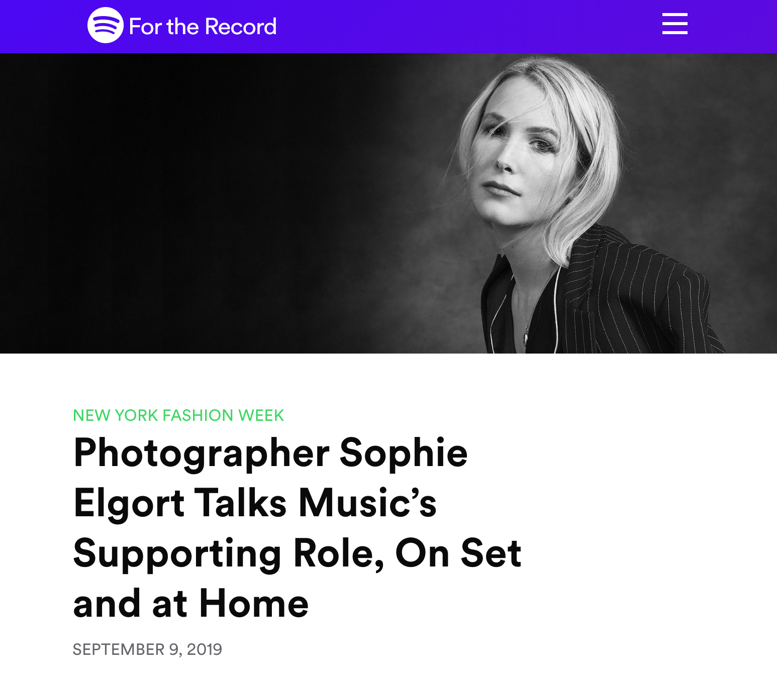 SPOTIFY - For The Record