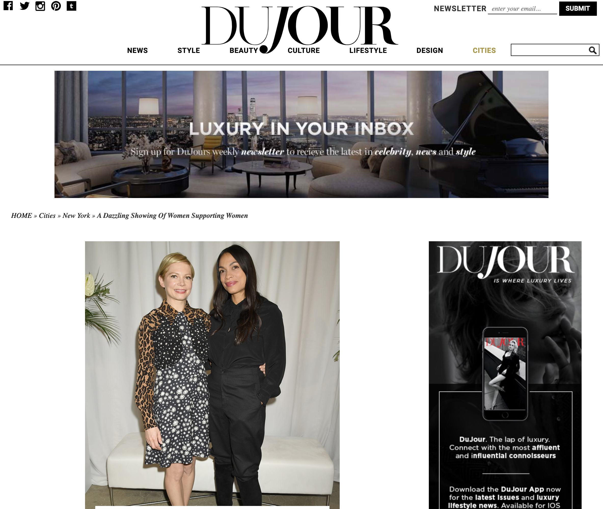 DUJOUR - A Dazzling Showing of Women Supporting Women