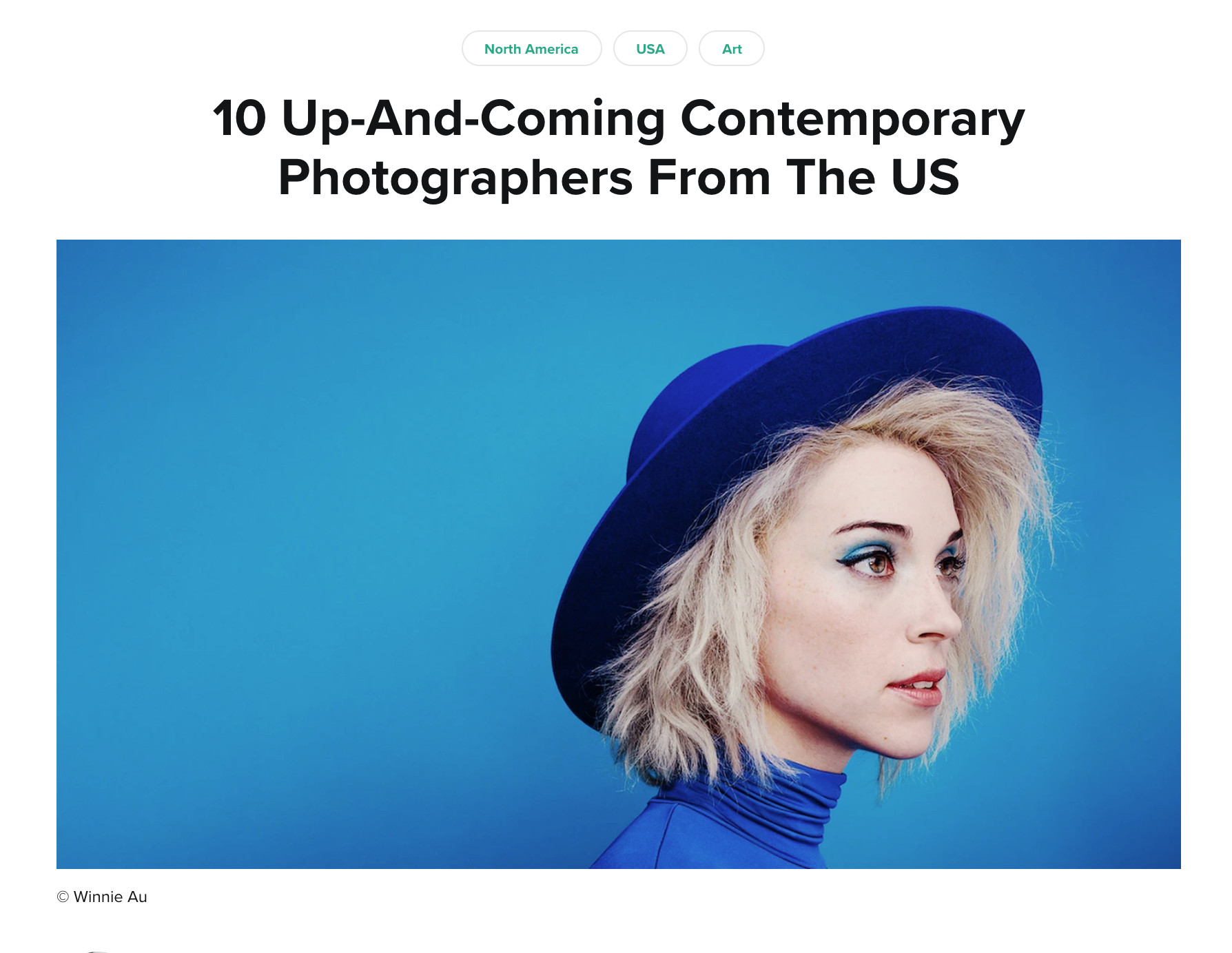 CULTURE TRIP - 10 Up &amp; Coming Contemporary Photographers