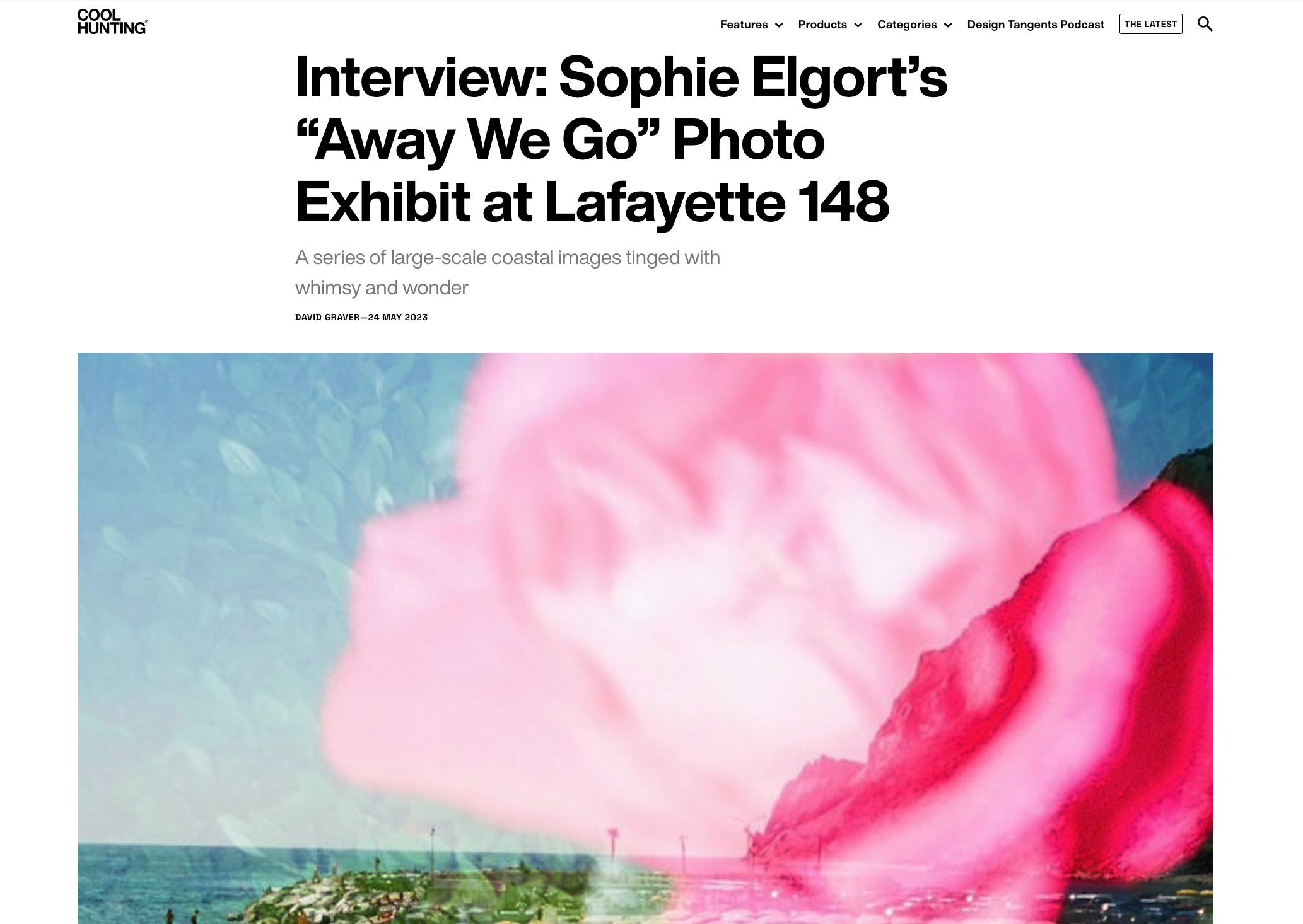 COOL HUNTING: Interview - Sophie Elgort’s “Away We Go” Photo Exhibit at Lafayette 148