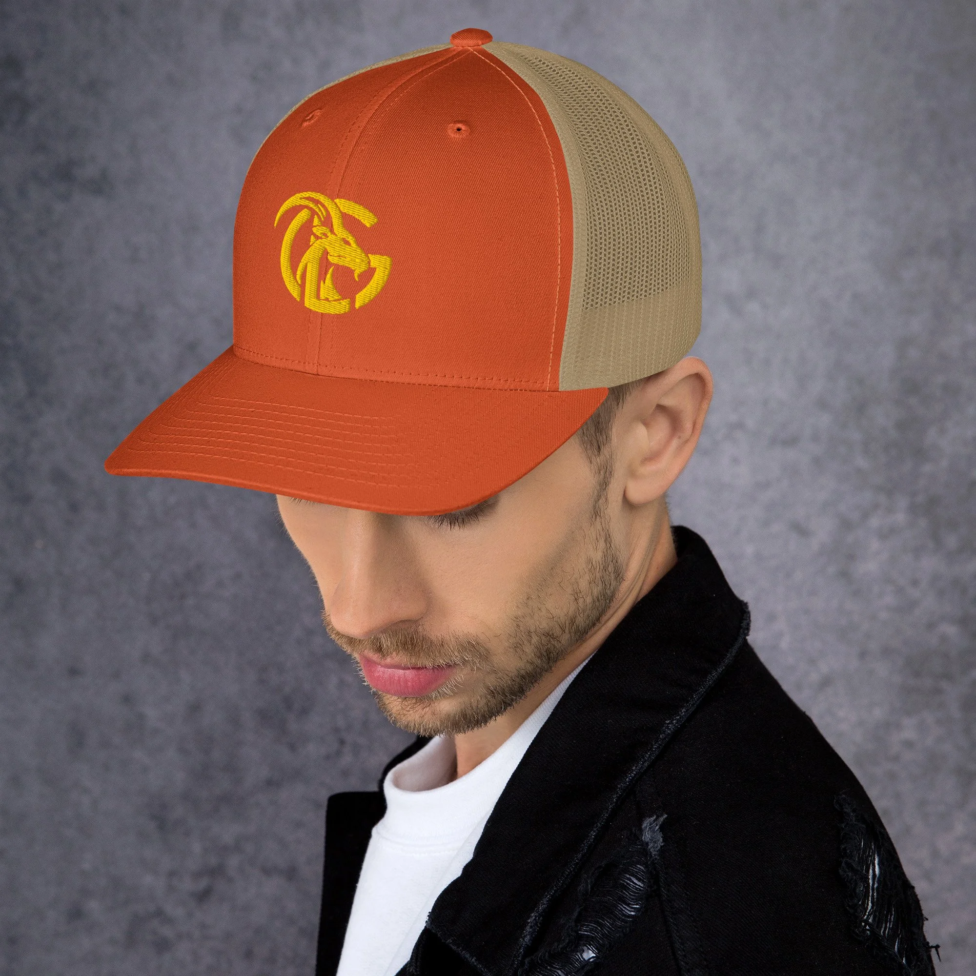 retro-trucker-hat-rustic-orange-khaki-left-685546ddf41bb.jpg