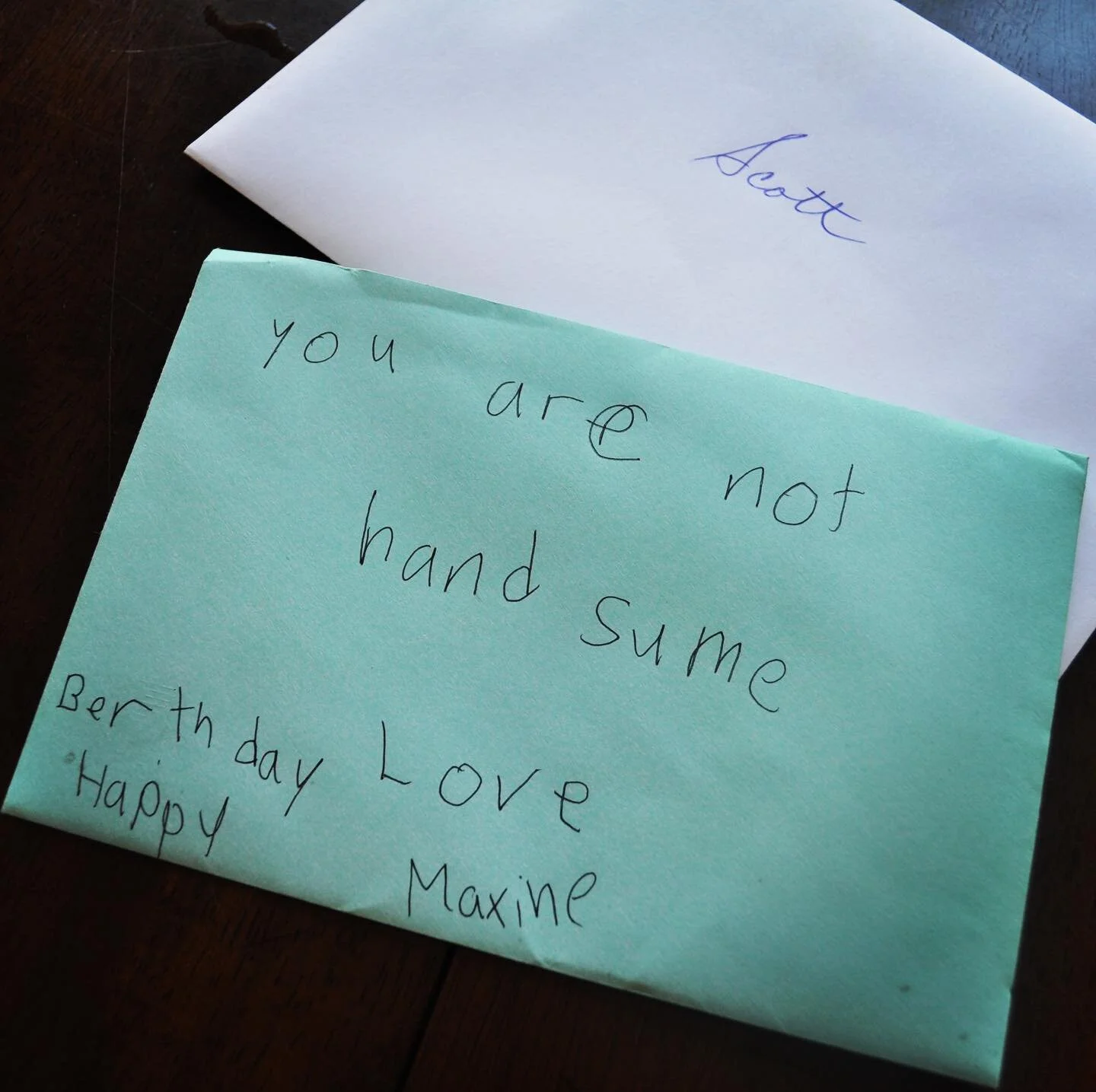 Maxine has been giving her Uncle Scott shit for a long, long time. @scottgravois