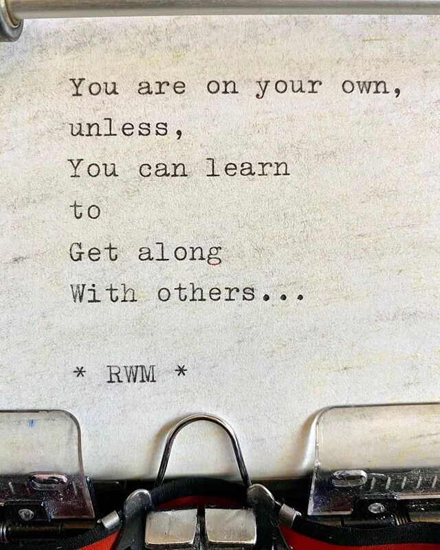 You are on your own... unless you learn to find the bits of truth in those that you disagree with. Learn to work with even those that you disagree with and see what more you can create. #successbeyondborders #successmindset #minset #collaboration #po