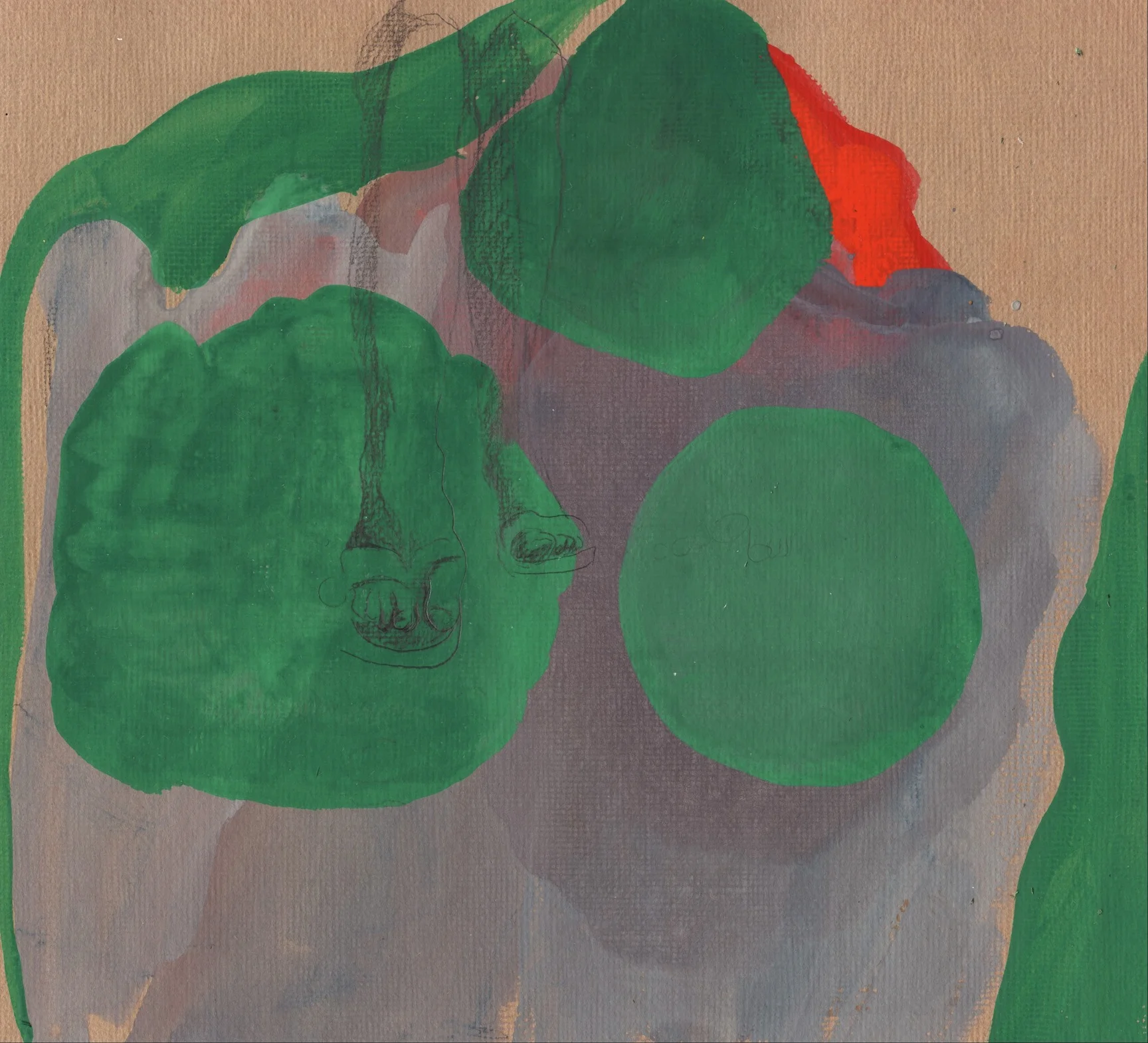 7. Flipflops,2012, Gouache & Graphite on Paper, 7%22x6%22.jpg
