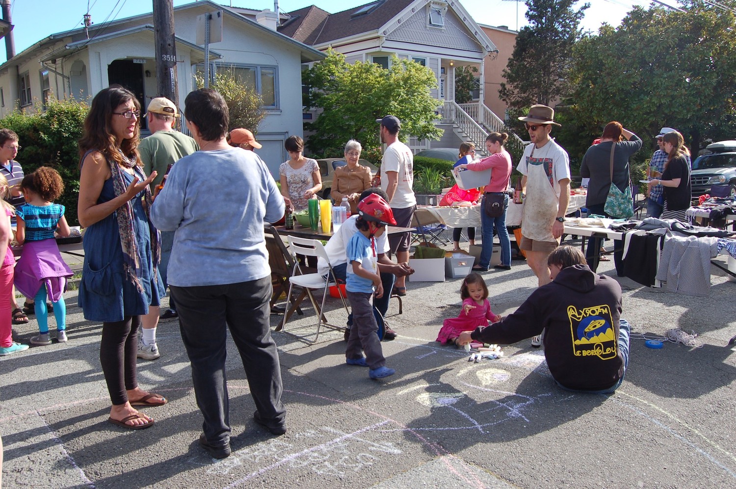 Block party on my street in Oakland, CA in 2013.