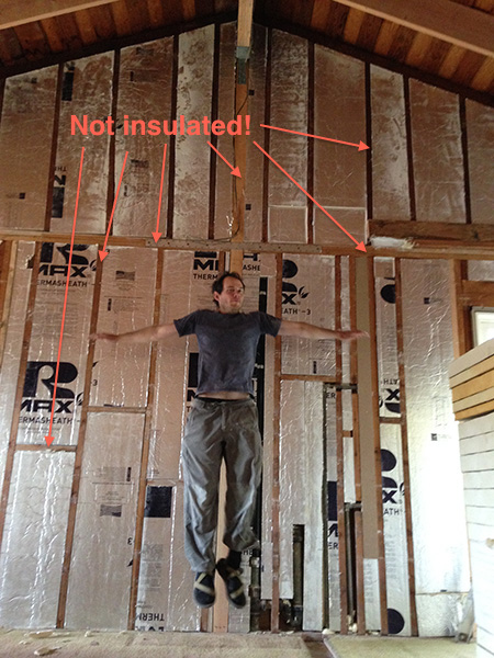 How to Stick Foam Insulation to Wood