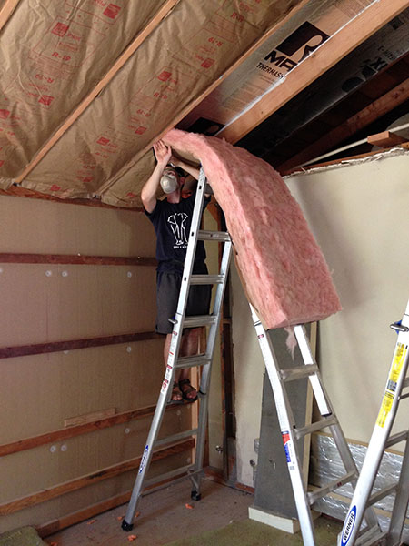 How We Turned Our House Into A Giant Foam Box Part Ii Ceiling