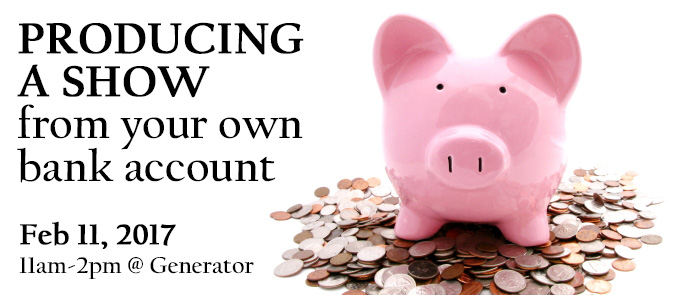 Producing a show from your own bank account - with Financial Administrator Tova Epp