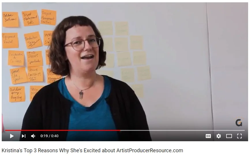 Kristina's Top 3 Reasons Why She's Excited about ArtistProducerResource.com