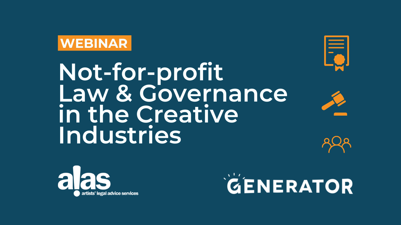 Not-for-profit Law and Governance in the Creative Industries