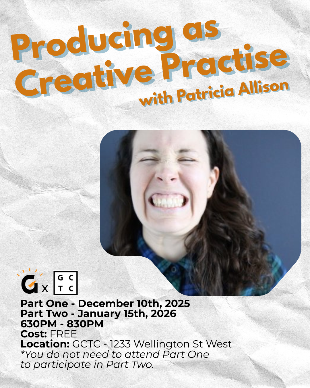 Part One: Producing as Creative Practise with Patricia Allison