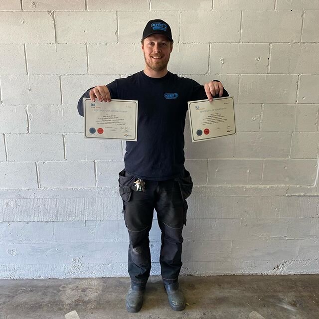 CERTIFIED // Congratulations to Max, he has just completed his 4 year electrical apprenticeship and received his Red Seal Certification. We are very proud to have an opportunity to train apprentices in our trade to be excellent electricians.