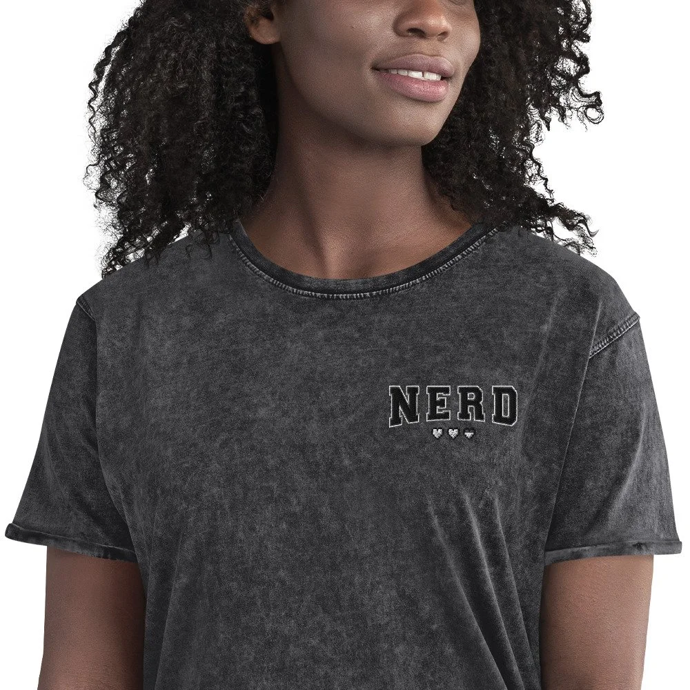 Team Nerd Denim T-Shirt