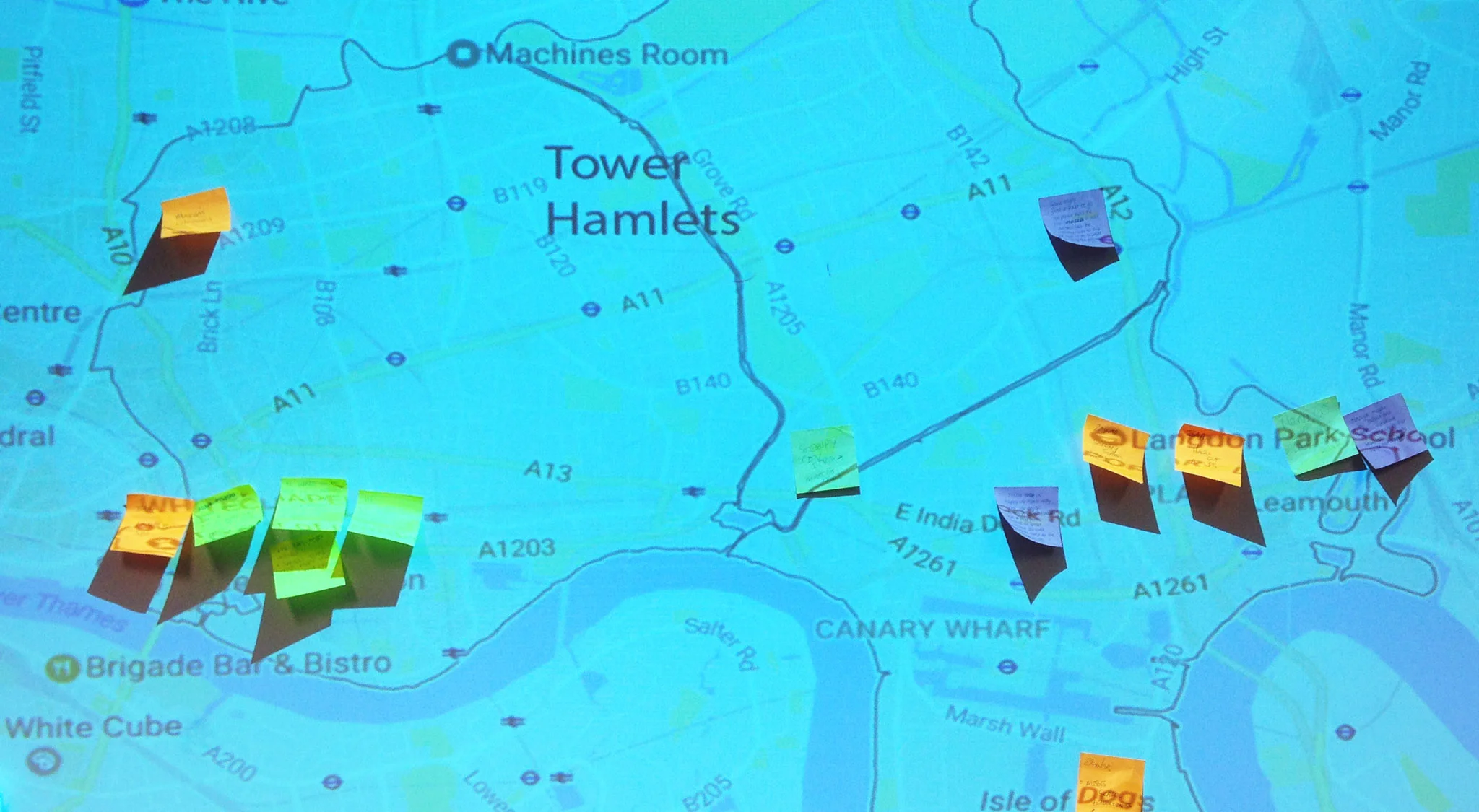 On the ground in East London