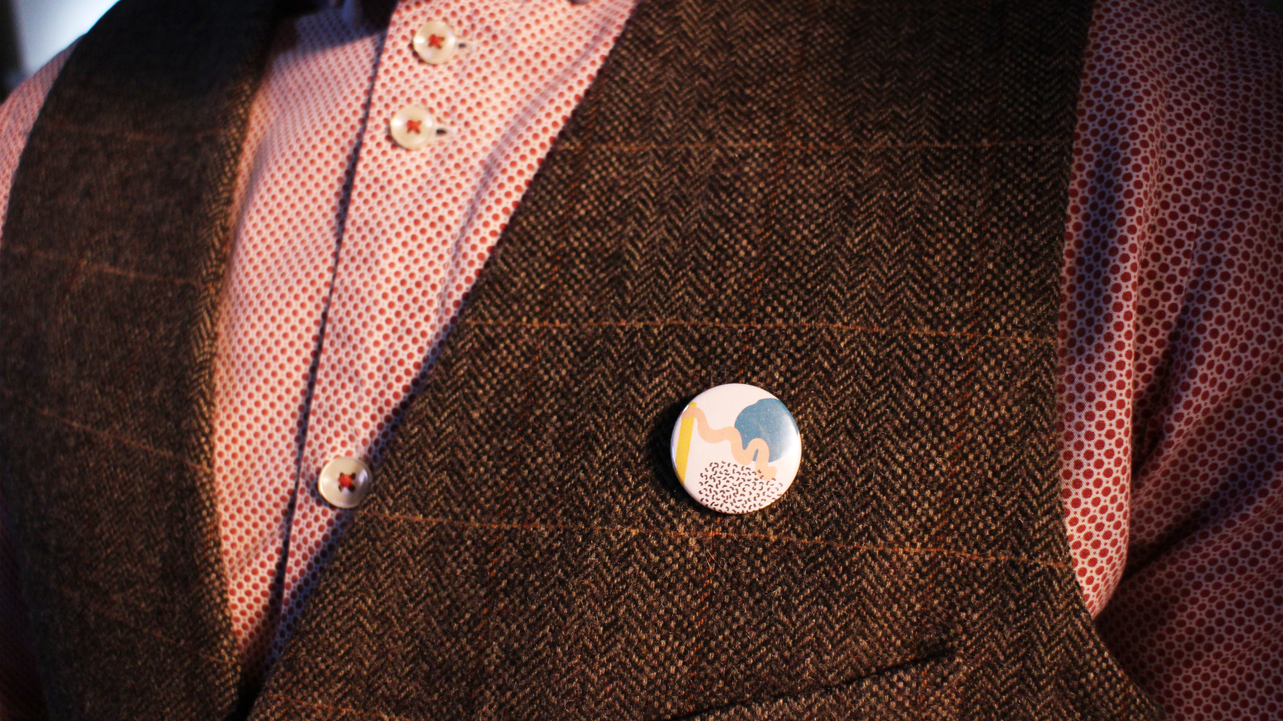 Personalised pins, adapted from Meyers Briggs Type Indicator
