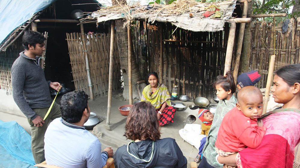 Interview in a Bengali homestead