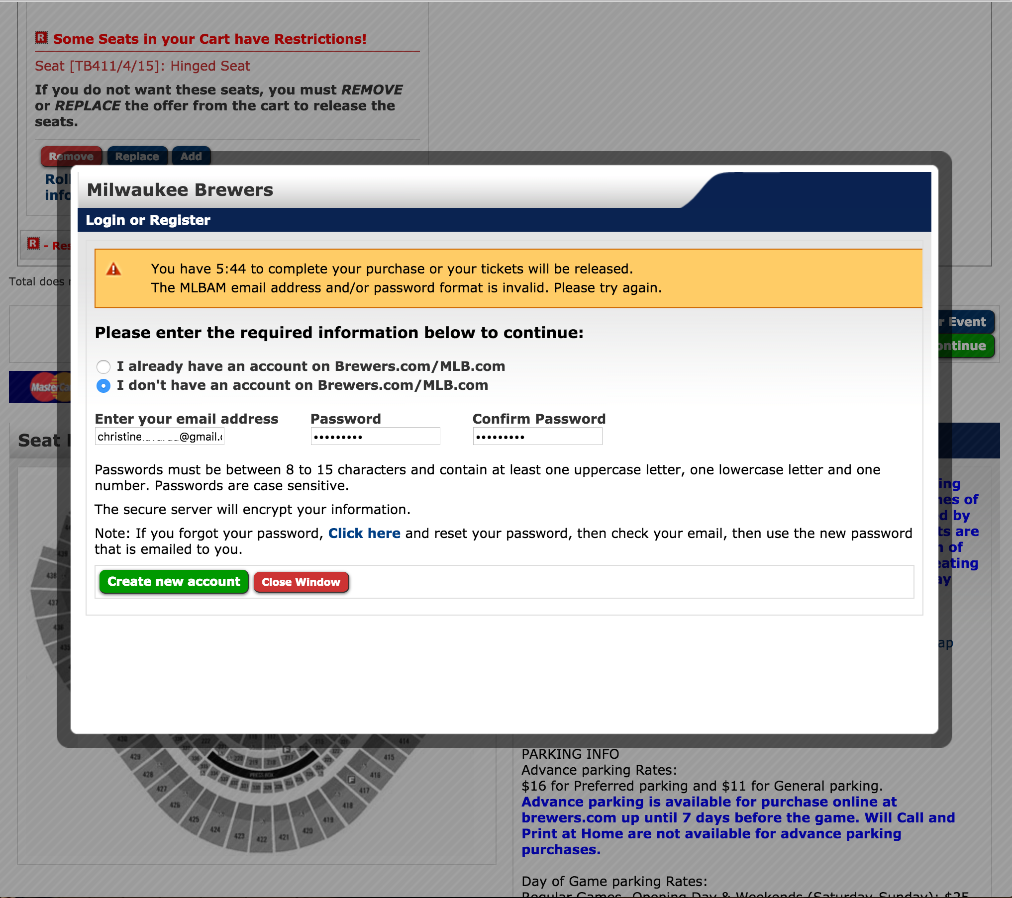 Tip: Always tell your users the exact requirements. In some cases it's also helpful displaying when users have included one of your requirements.