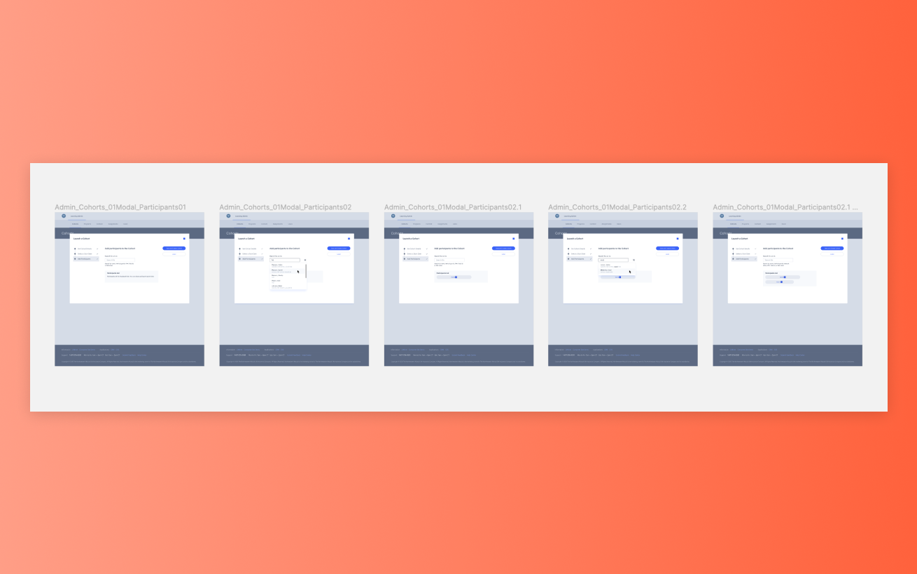 UX research stimuli / navigating a user flow