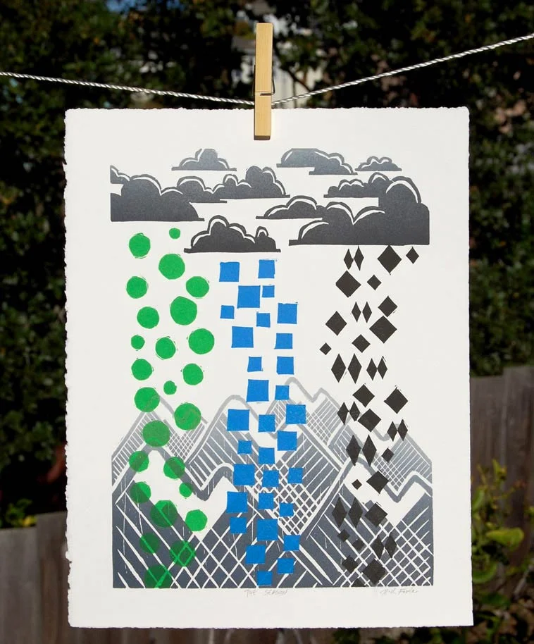 The Season | Linoleum Print