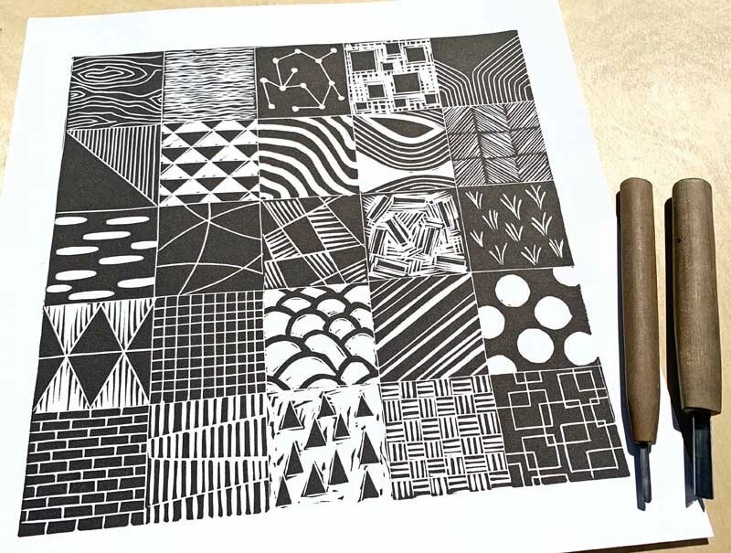 Easy Design Ideas for Block Printing Patterns — Linocut Artist | All Rows