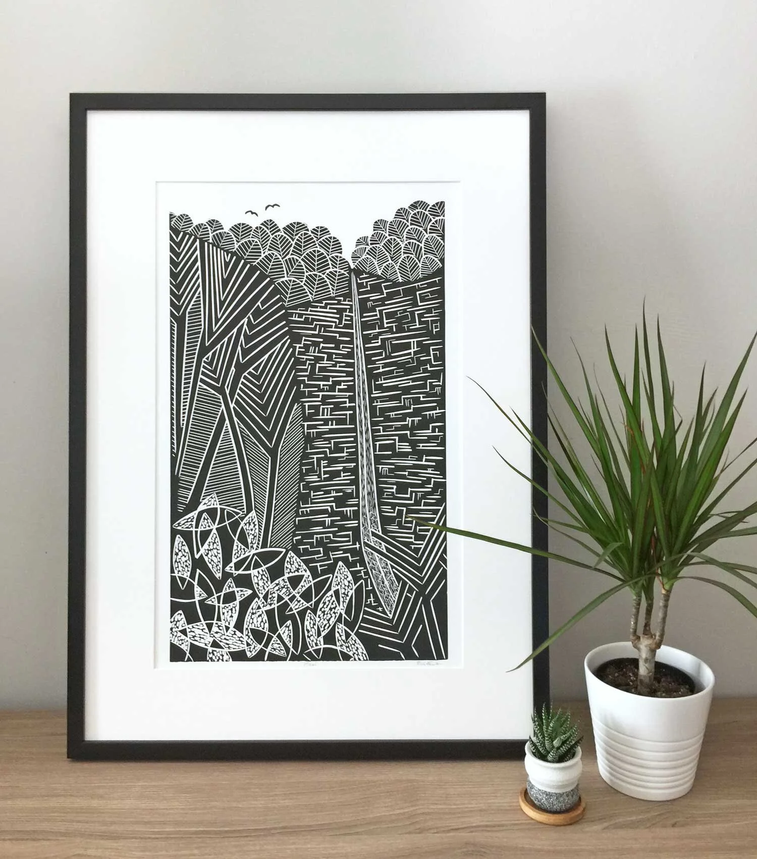 Linocut Prints for Sale — Linocut Artist Boarding All Rows