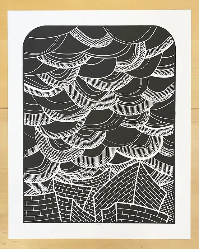 Reduction Linocut StepbyStep and Fixing Lino Mistakes — Linocut