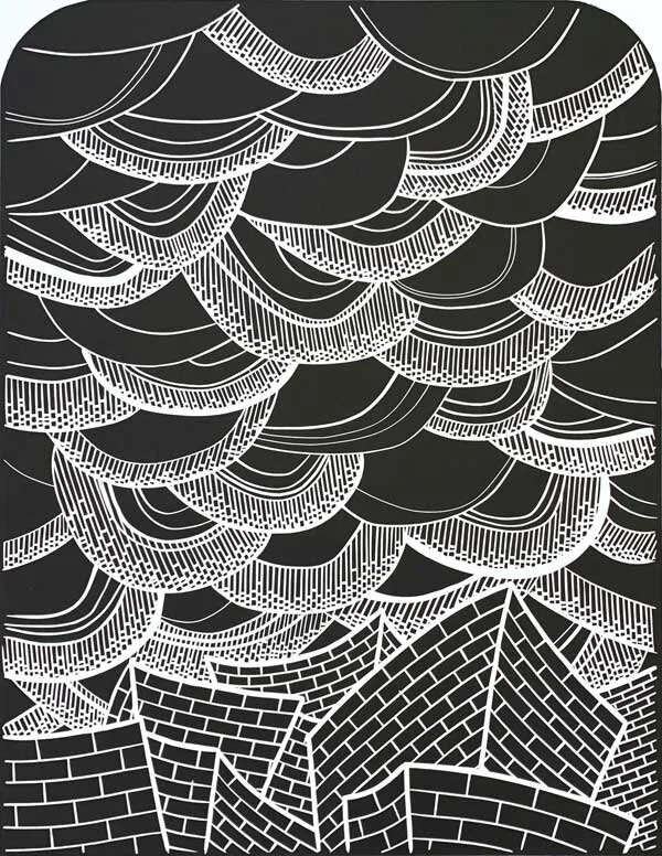 New Linocut Prints on Saatchi Art — Linocut Artist Boarding All Rows