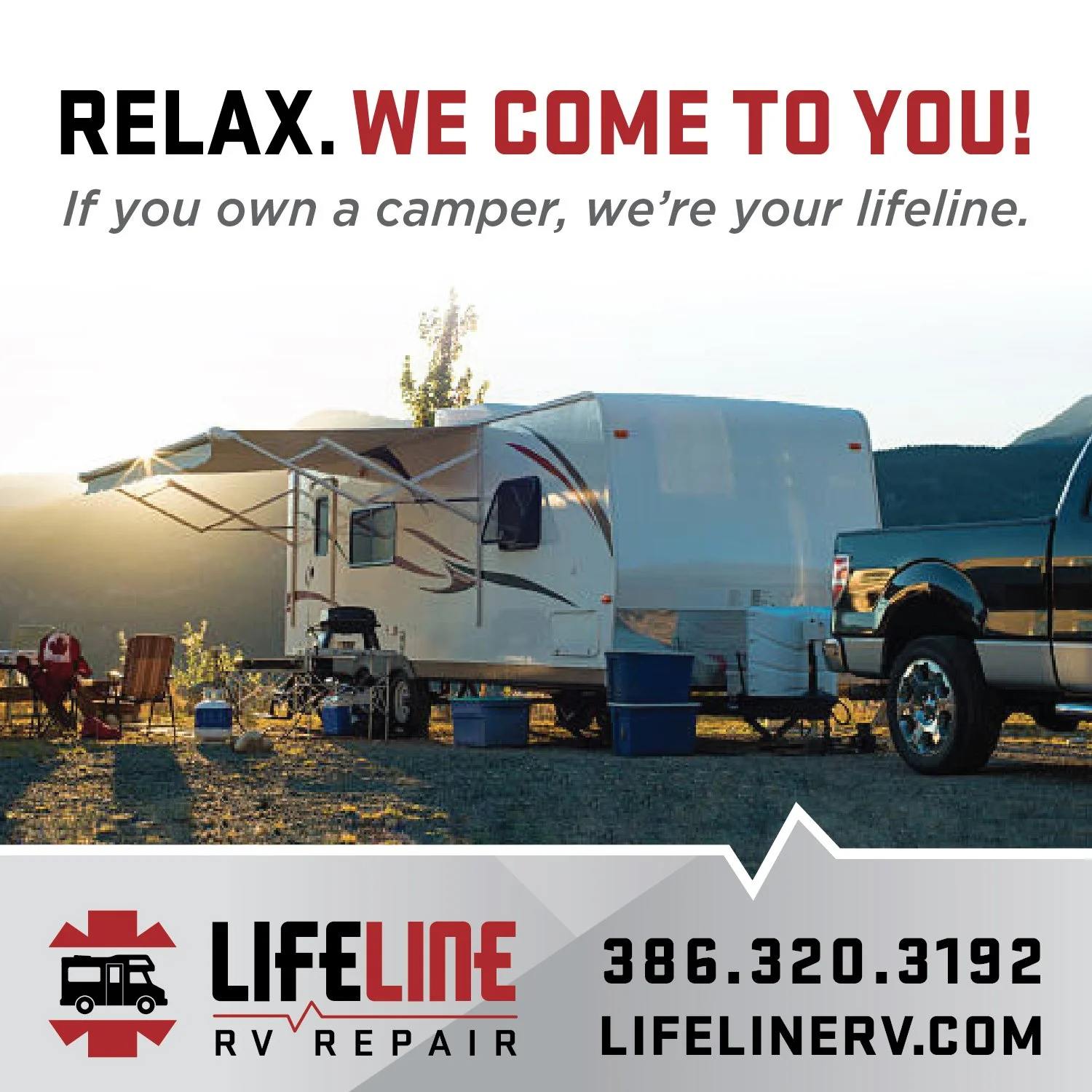 Why waste time and fuel delivering your RV for service, when we can come to you! 

#RVrepair #RVmobileservice #LifelineRV #WeComeToYou #MobileService
