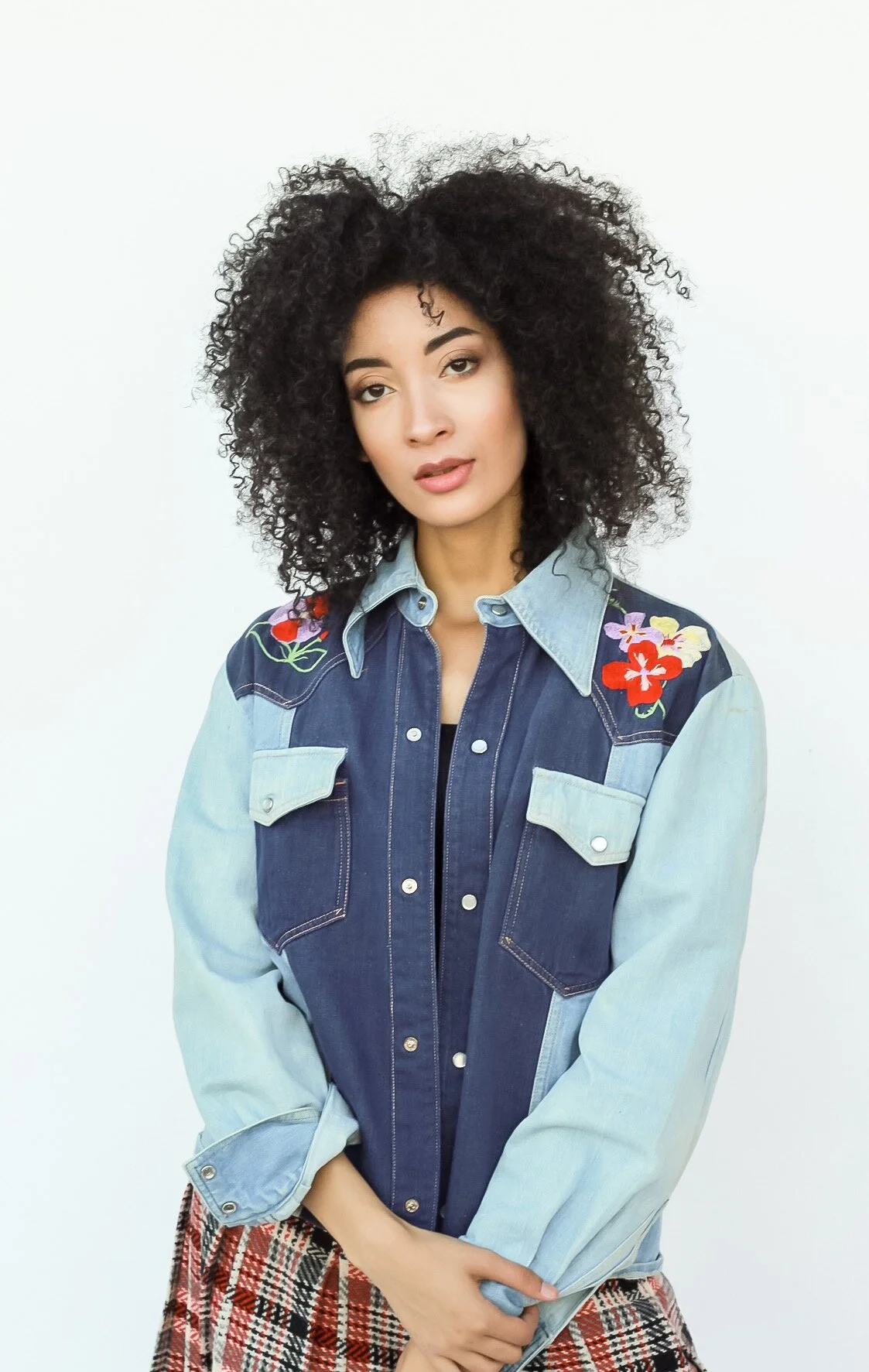 hand embroidered jean jacket