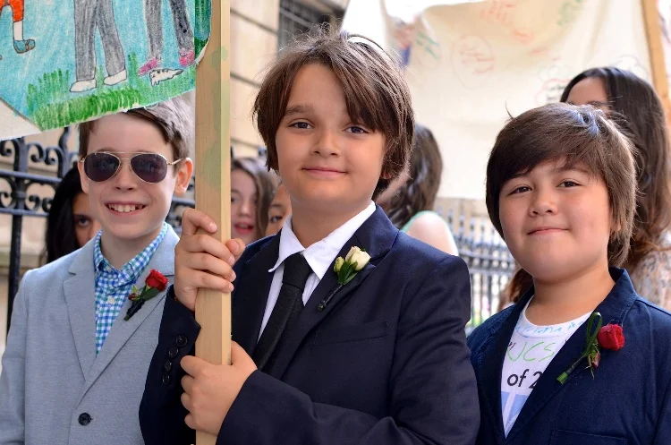 the class of 2015 leads the parade