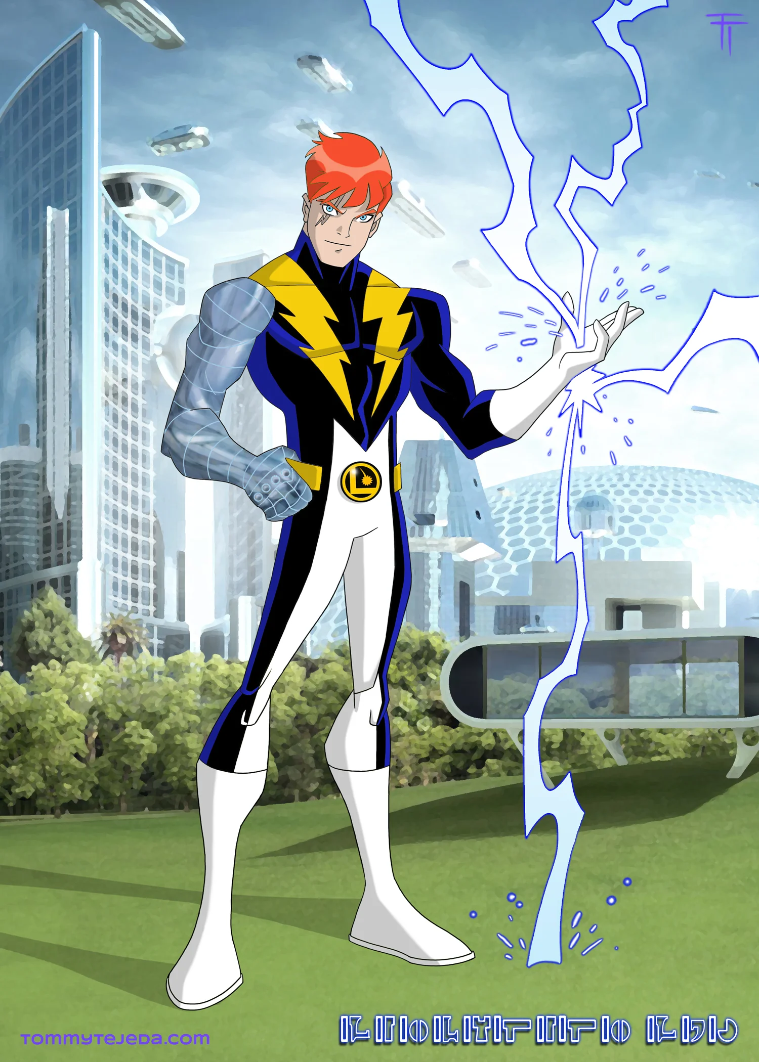 LIGHTNING LAD POSTCARD