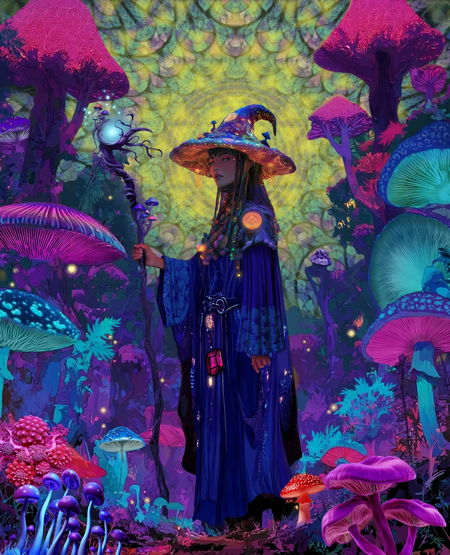 Mushroom Wizard - Canvas Print