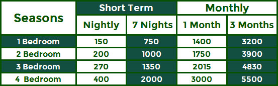 Short term rates are subject to change and do not include 10% tax, or 9% service fee .