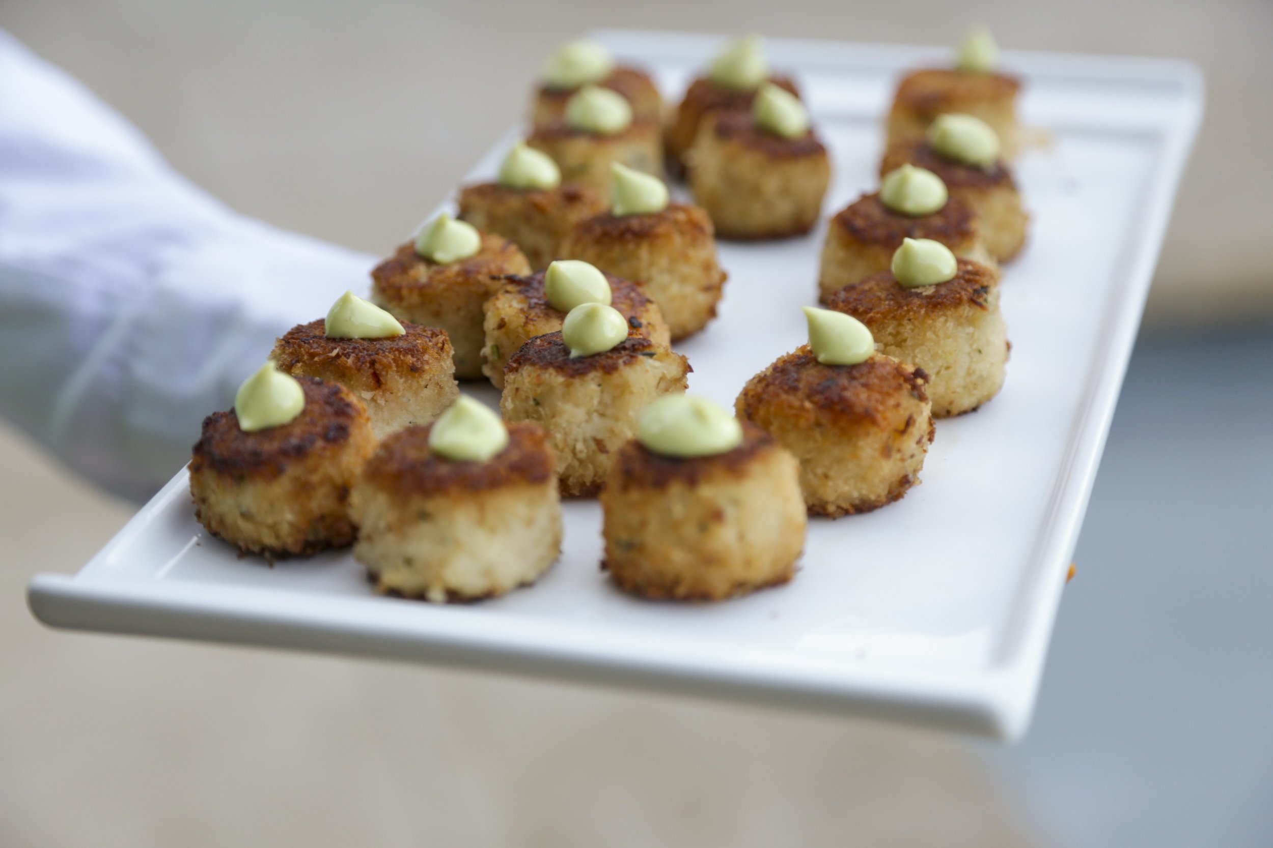 Miniature Dungeness Crab Cakes