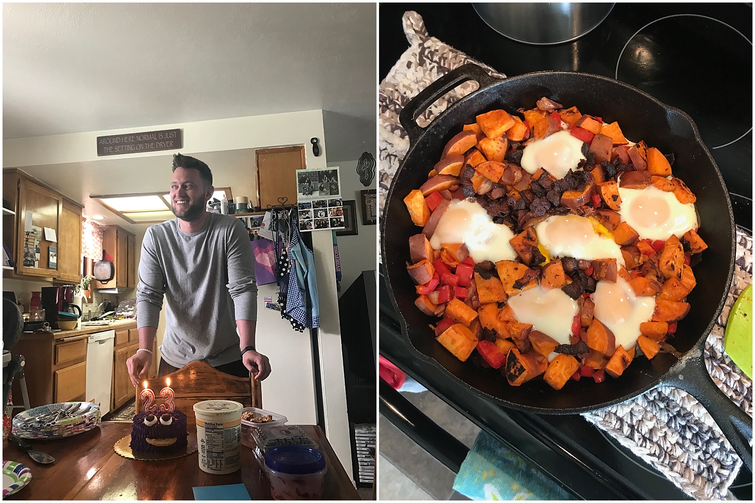  ryan turned 23 and I made him breakfast!!! woooo 