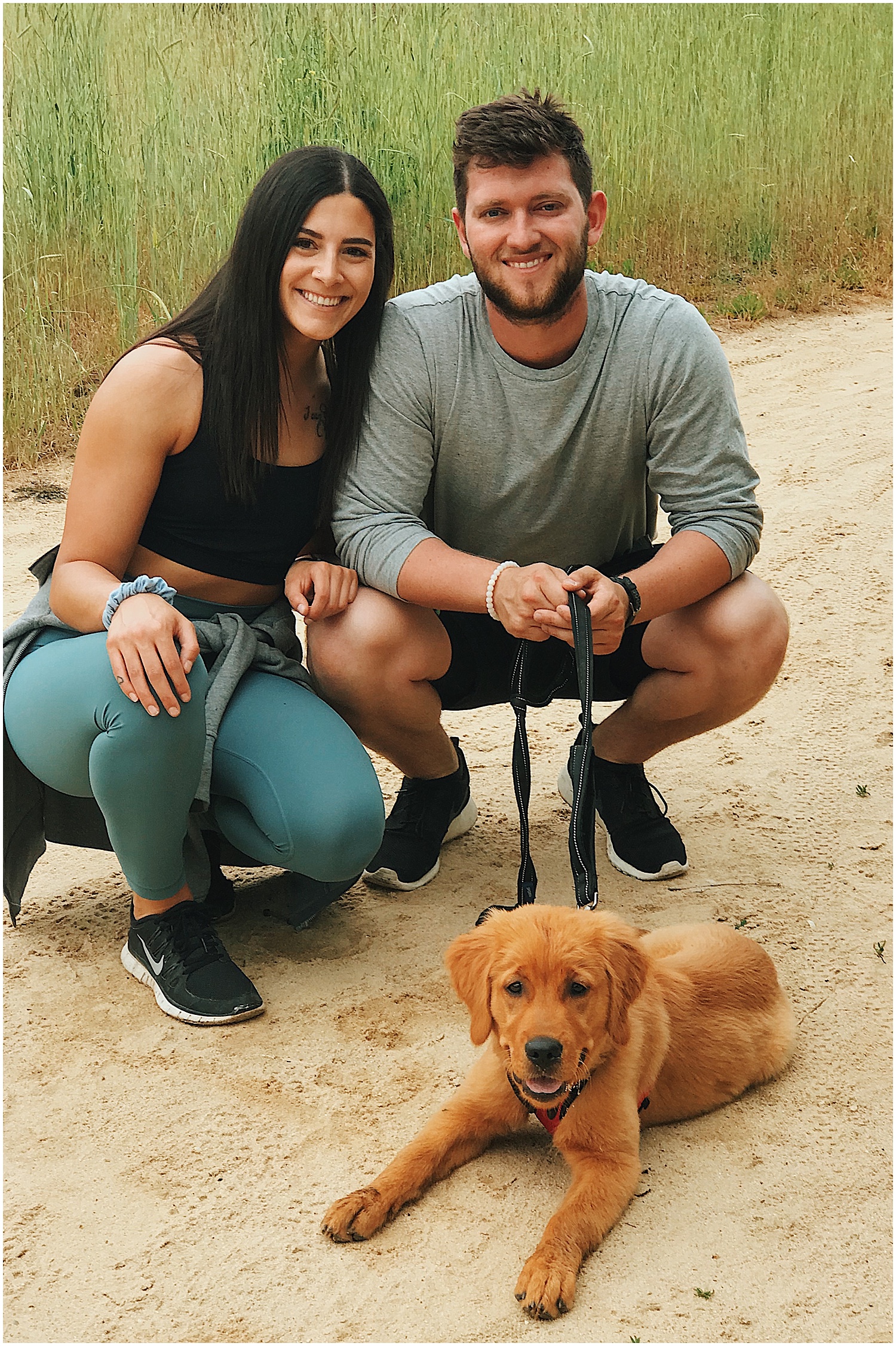 took dodger to camels back for the first time for a hike with ry and my parents!