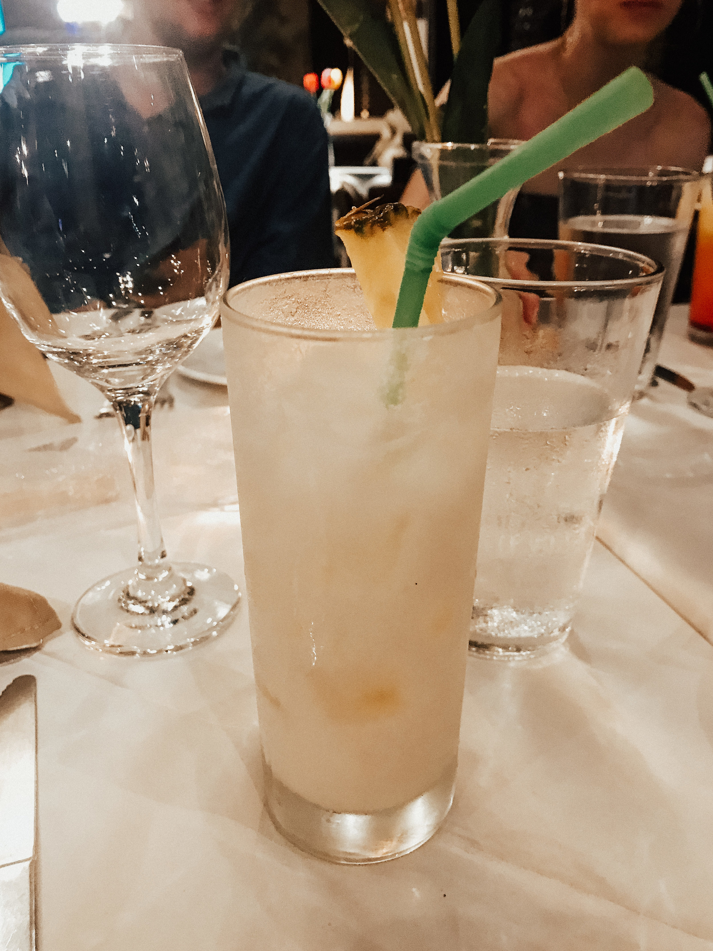  coconut fizz at the rehearsal dinner 