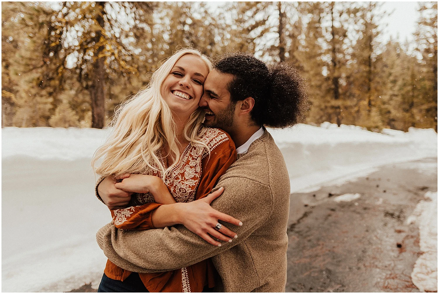 NIKKI + RYAN // SNOWY MCCALL IDAHO ENGAGEMENTS