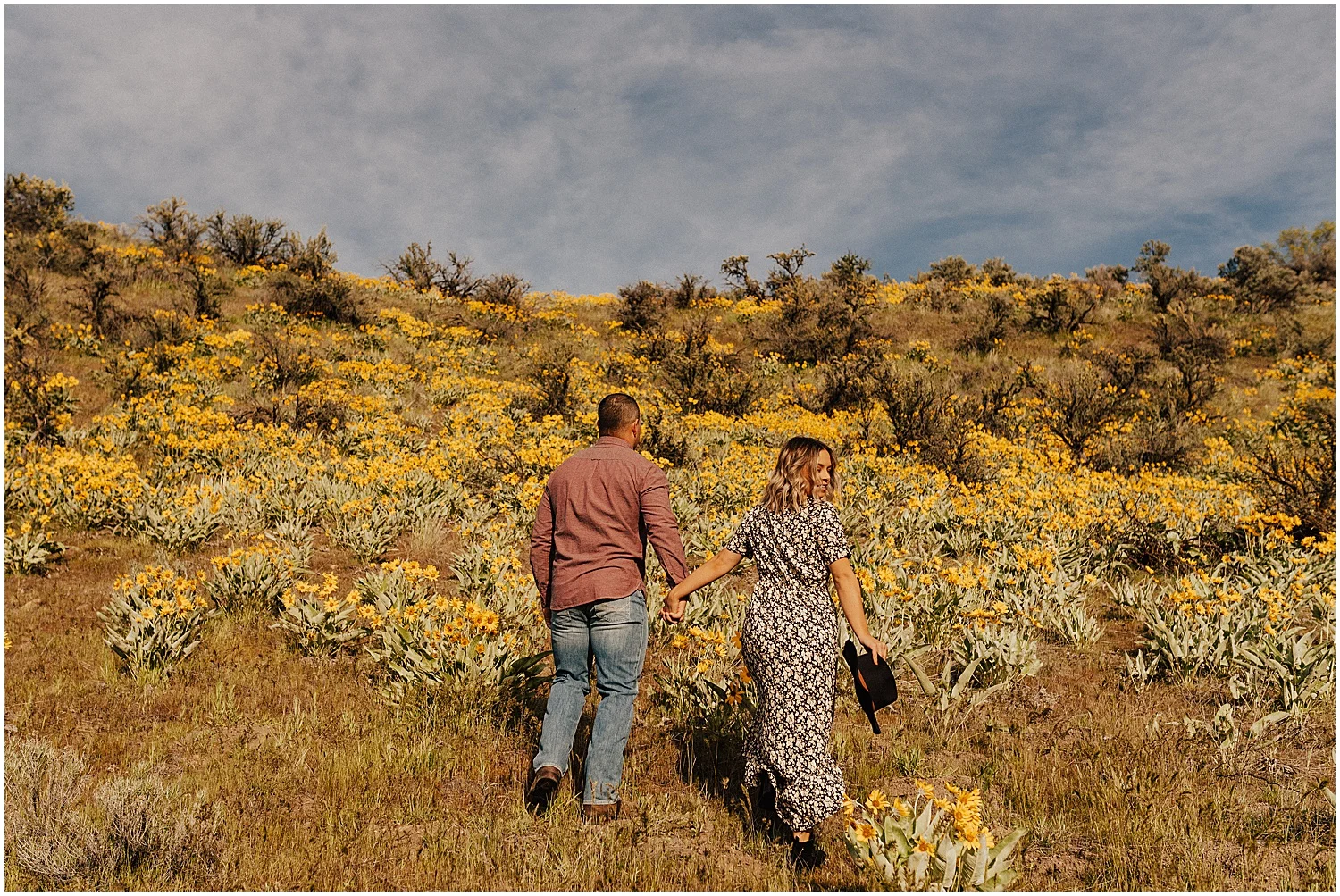 ADAM + GREER // ENGAGEMENTS IN THE WILDFLOWERS