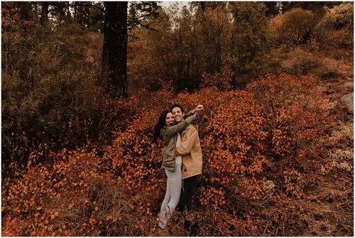 MAX + MARQUEL // FALL ENGAGEMENT SESSION WITH A TOUCH OF WINTER