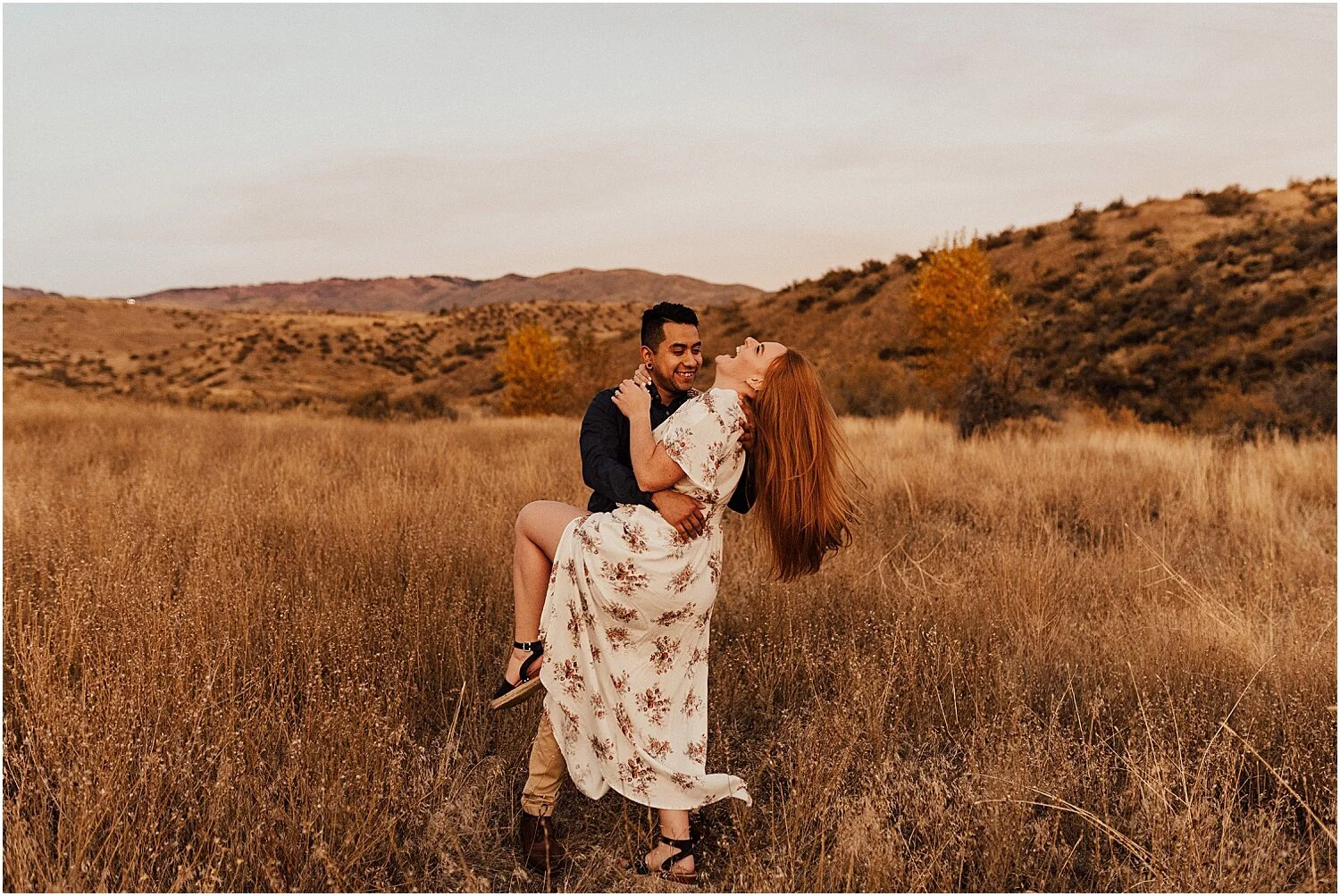 CESAR + BROOKE // DOWNTOWN BAR + FOOTHILLS ENGAGEMENT SESSION