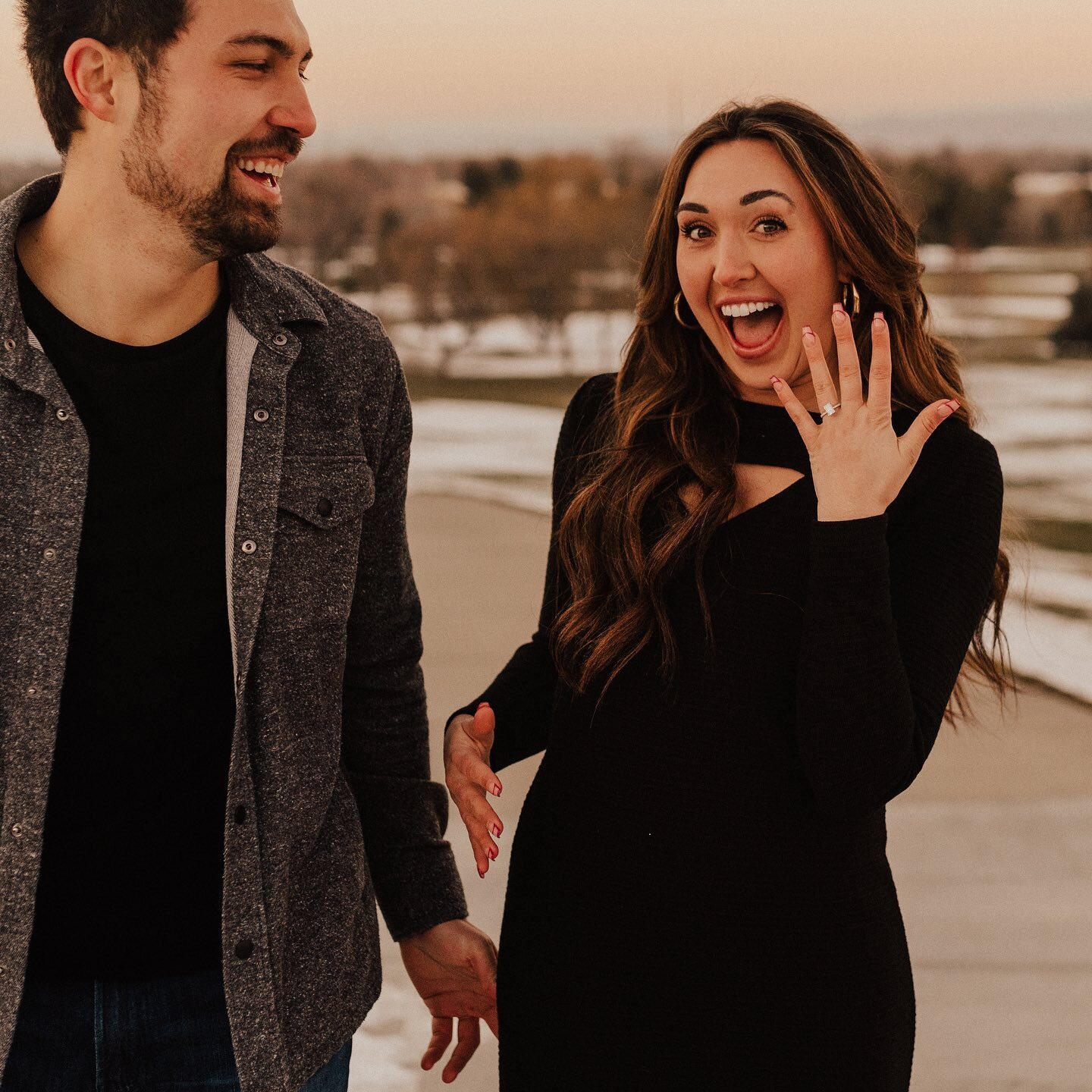 Cheers to this couple on their engagement!!! Lexie was one of my first friends when I went up to college at university of Idaho and I'm so grateful that Braden reached out to me to photograph their proposal!!! Such a special surprise and celebration 