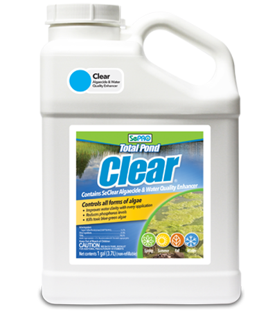 SePRO Total Pond Clear Algaecide and Water Quality Enhancer, Container. 