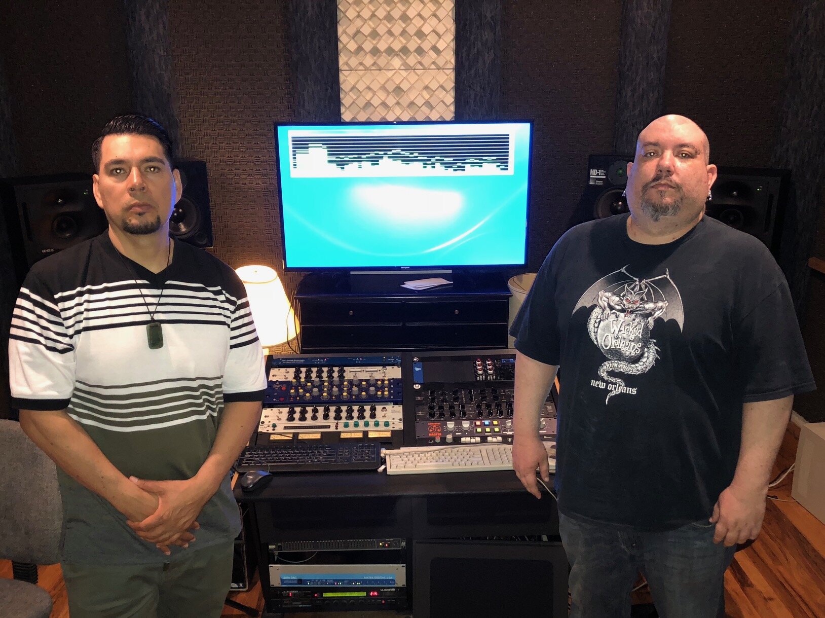 ME AND SKRIBE OF KINTO SOL IN THE MASTERING SUITE