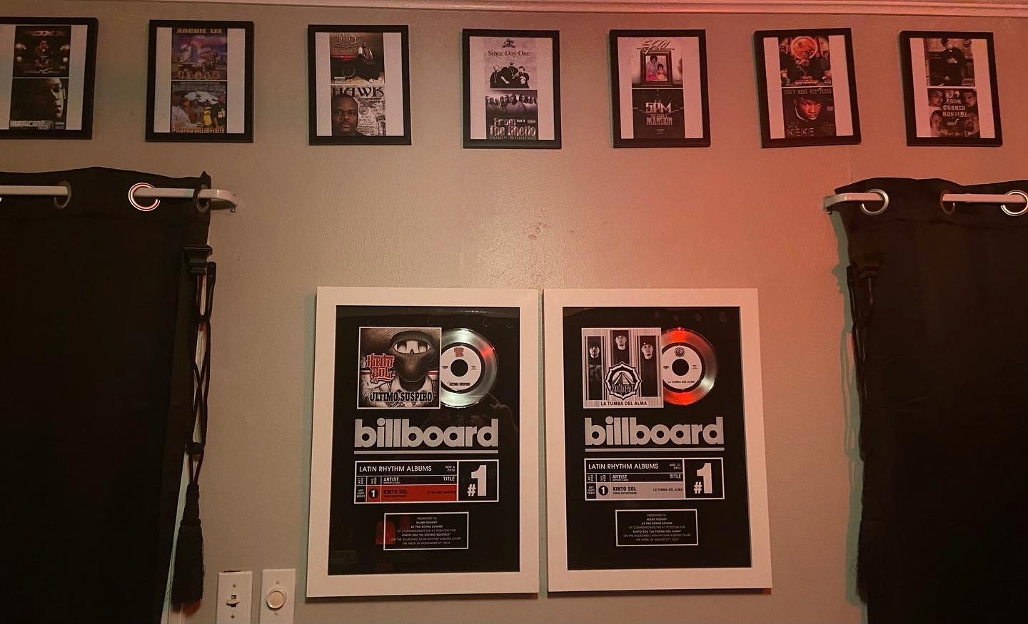 ACOUPLE OF BILLBOARD AWARDS I RECIEVED FOR MIXING AND MASTERING
