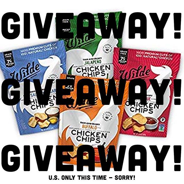 That&rsquo;s right, time for another giveaway! (U.S. only this time, sorry!) The good folks at @wildechips have offered up for 3 lucky winners a variety 4-pack of their tasty chicken chips - you know, the ones actually made outta chicken? Ok, here ar