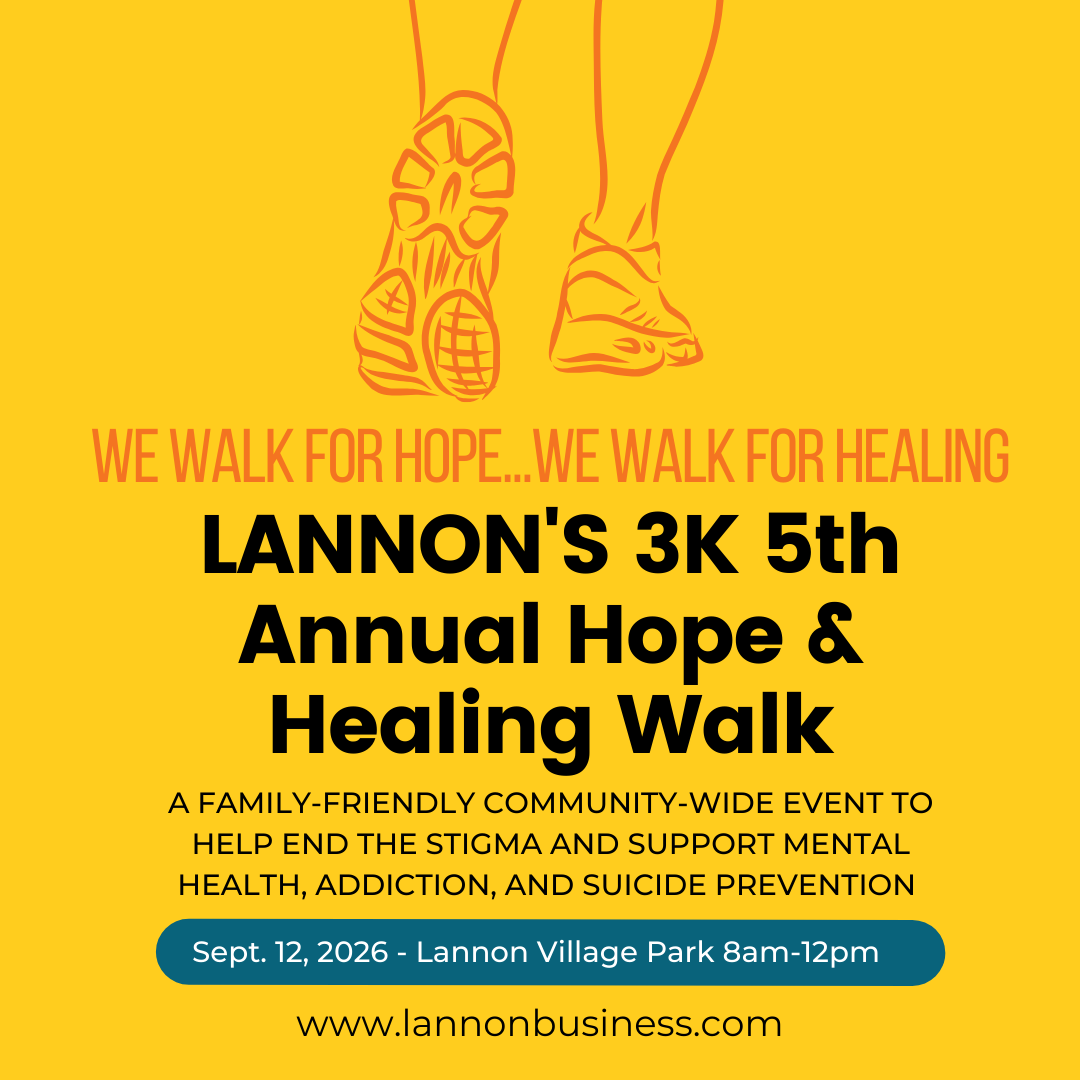 Lannon's 5th Annual 3K Awareness Walk Event for Hope &amp; Healing 