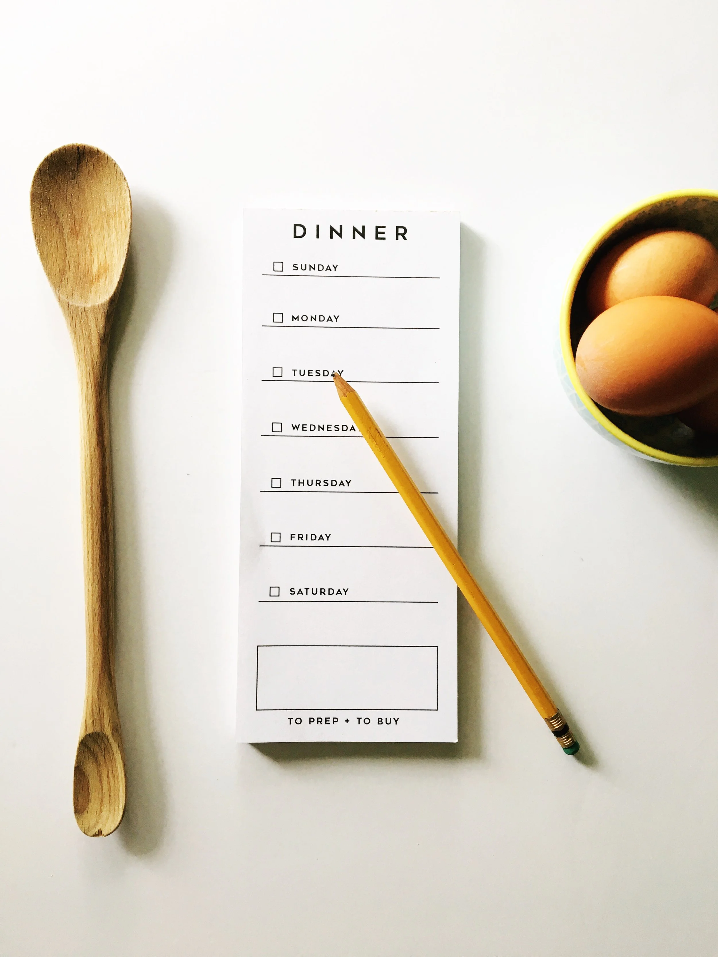 Weekly Dinner Planner Notepad